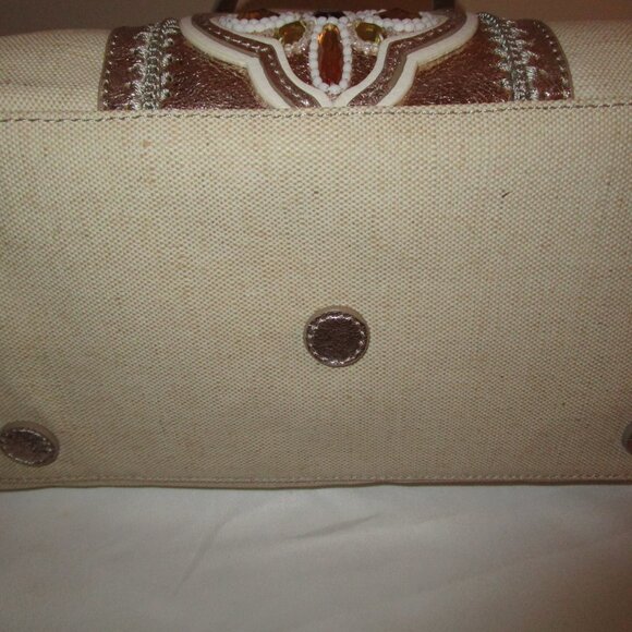 Brighton Yasmin Jeweled Canvas Tote - Picture 3 of 10